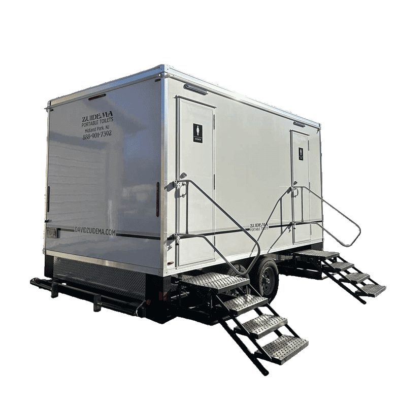 5 station restroom trailer